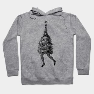 Vintage Christmas Tree with Legs Hoodie